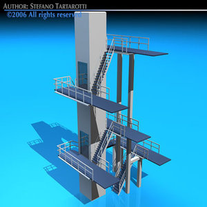 3dsmax diving tower