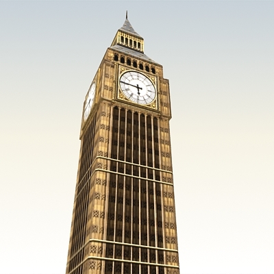 bigben tower 3d model
