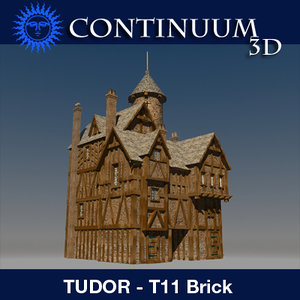 3ds max t tudor style medieval building