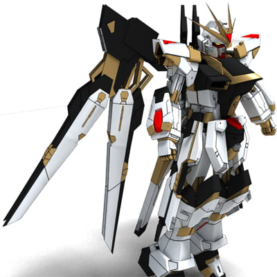 Zgmf X20a Streikfreiheit Gundam 3d Modell Turbosquid 359712