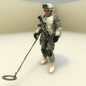 usarmy engineer character 3d max