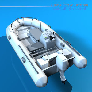 zodiac inflatable boat 3ds