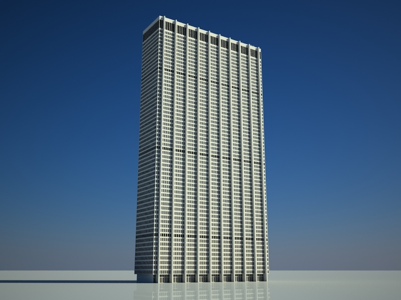 chase manhattan plaza 1 3d model