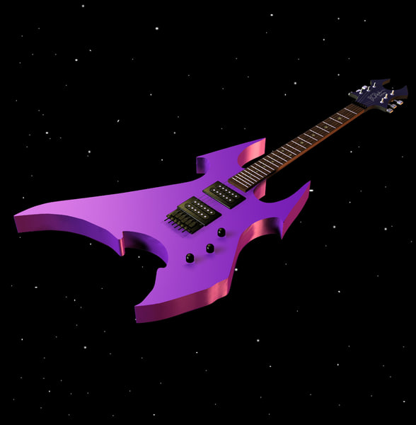 modelo 3d Guitarra Warlock 3DS - TurboSquid 360416
