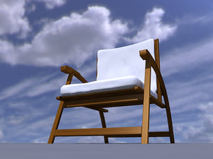 garden chair 3d model
