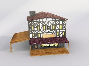 medieval tavern 3d model