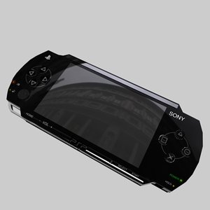 playstation console 3d model