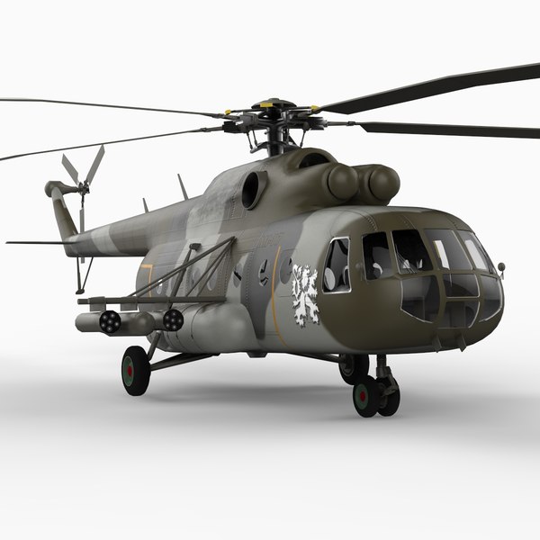 mi-17 helicopter 3d 3ds