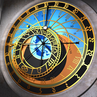 3d astronomical clock model
