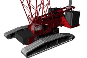 crawler crane 18000 3d model