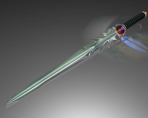 3d fantasy sword model