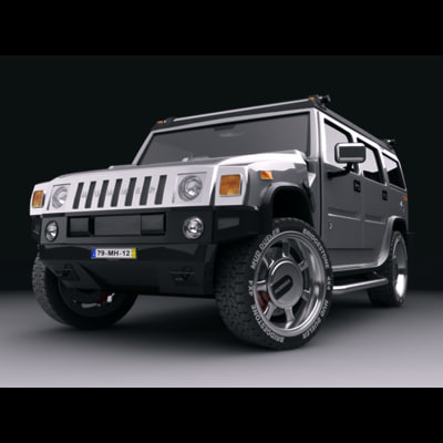 Hummer h2 3d model