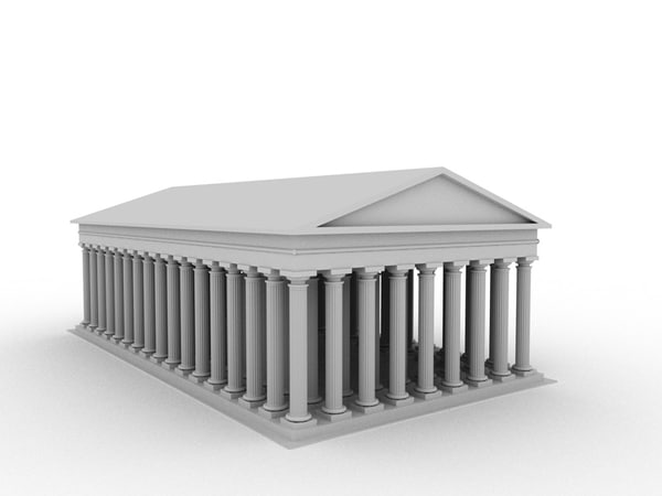 3d model acropolis athen constructed