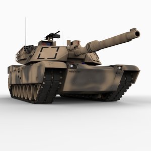 m1 abrams battle tank 3d model