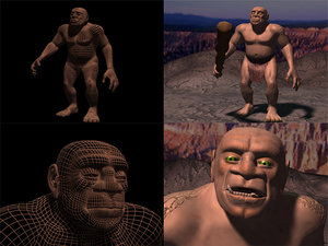 3ds max troll caveman brute