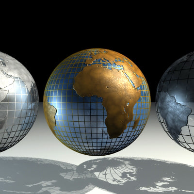 3d globes earth model