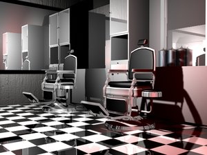 3d 3ds barber shop