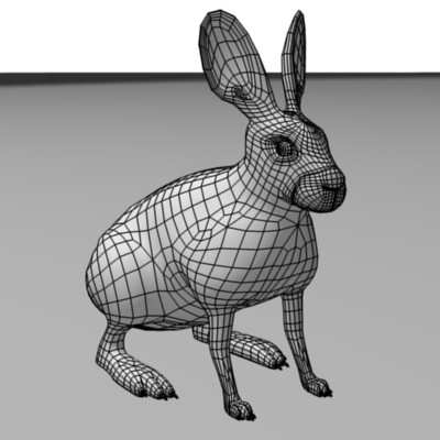 3d model brown hare