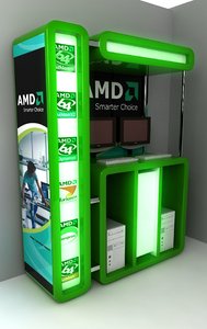 mall exhibition 3d max