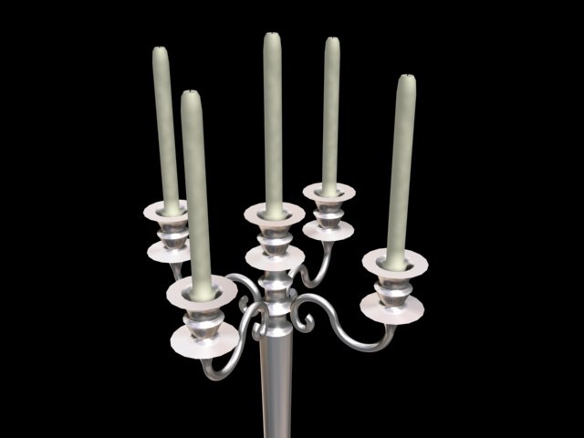 3d candelabra model