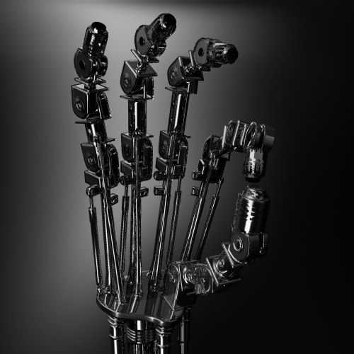 robotic hand terminator 3d model