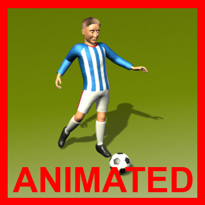 soccer player 3d x