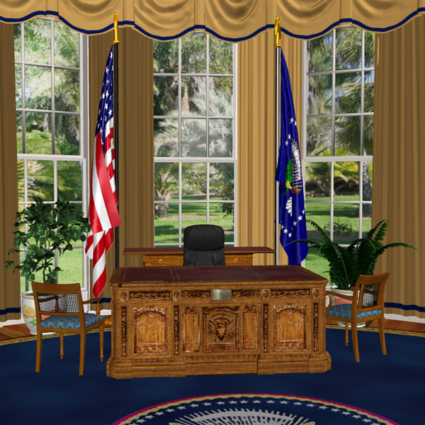 Câmara Oval Office Modelo 3D TurboSquid 364193