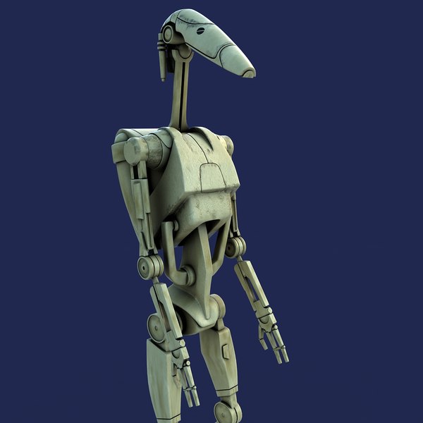 battle droid star wars 3d model