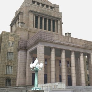 3ds max national diet building