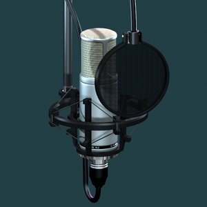 3ds max studio condenser microphone