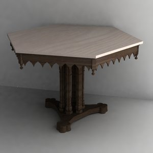 3dsmax gothic table