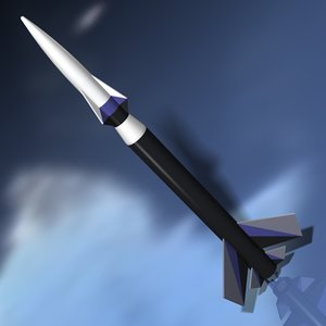 rocket launch 3d model