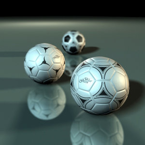 3d model soccer balls