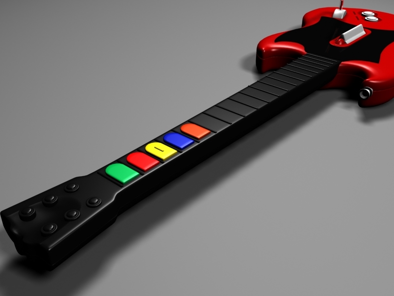3ds max realistic guitar hero gibson sg