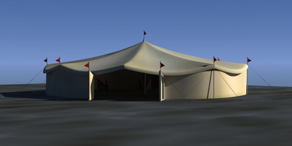 3d carnival tent model