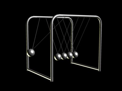 3ds max newtons cradle