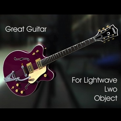 guitar model 3d free stl