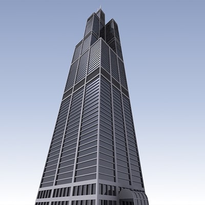 sears tower 3d model
