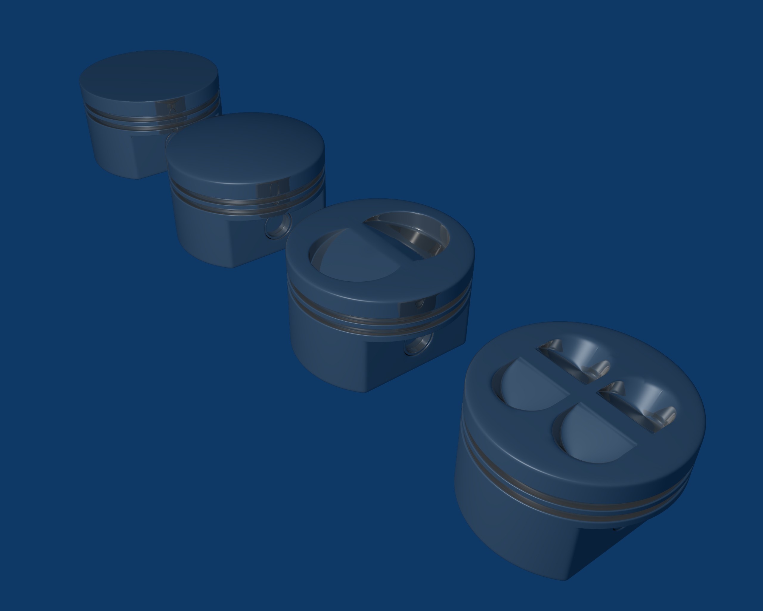 pistons dome flat blend free