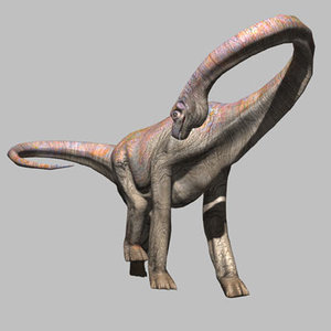 3d brachiosaur dinosaur model