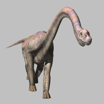 3d brachiosaur dinosaur model