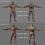3d athlete human character body