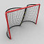 goal ice hockey 3d model