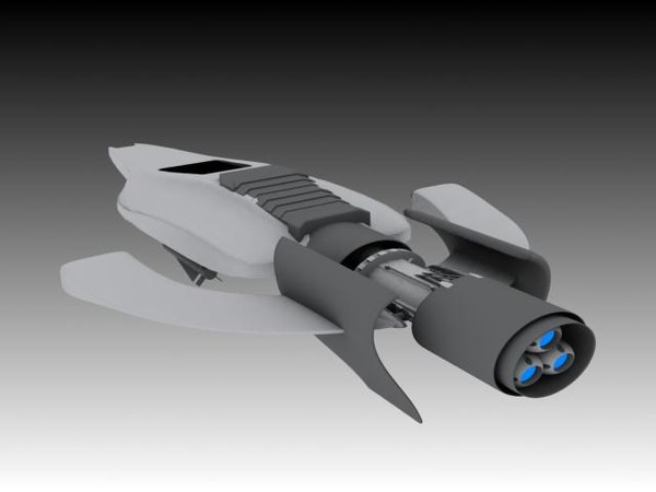 3ds max space fighter