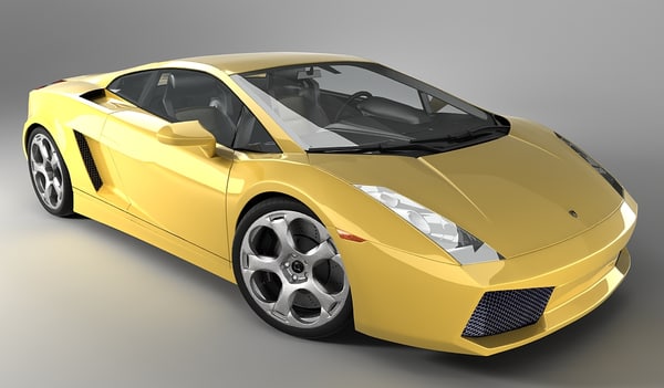 3d lamborghini gallardo sports car