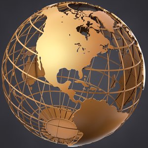 flat earth map 3d model download