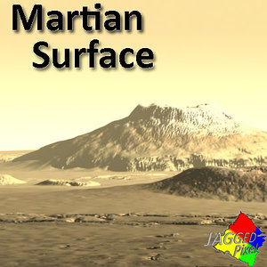 martian area mars terrain 3d model