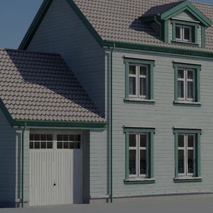3d house building model