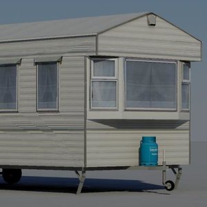 3d model caravan