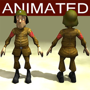 max cartoon soldier animations